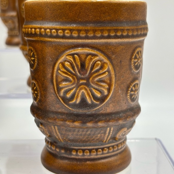 Set of 6 West Germany 8 oz Tumblers. Vintage Salt Glaze Tumblers. - Picture 8 of 10